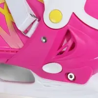 Коньки раздвижные BlackAqua, р. 35-38, для фитнеса, с роликовой платформой, цвет фуксия Коньки раздвижные BlackAqua, р. 35-38, для фитнеса, с роликовой платформой, цвет фуксия