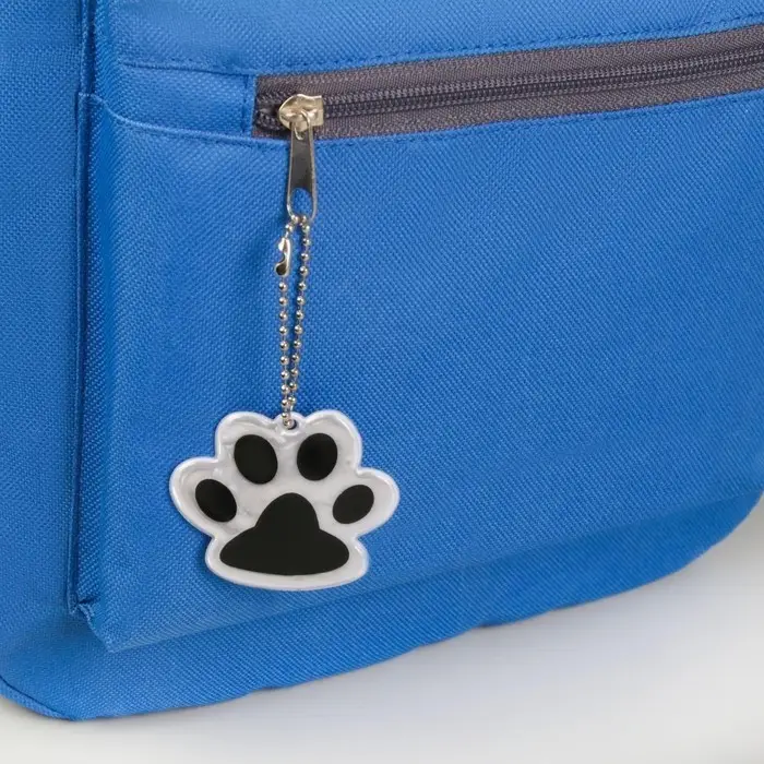 Светоотражающий элемент «Лапка», двусторонний, 5,5 × 4,8 см, цвет белый Светоотражающий элемент «Лапка», двусторонний, 5,5 × 4,8 см, цвет белый