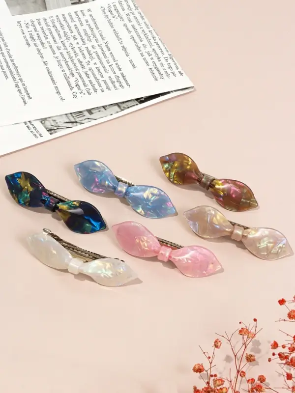 Заколка - автомат для волос «Вэнна» стиль, 8.5 см, МИКС