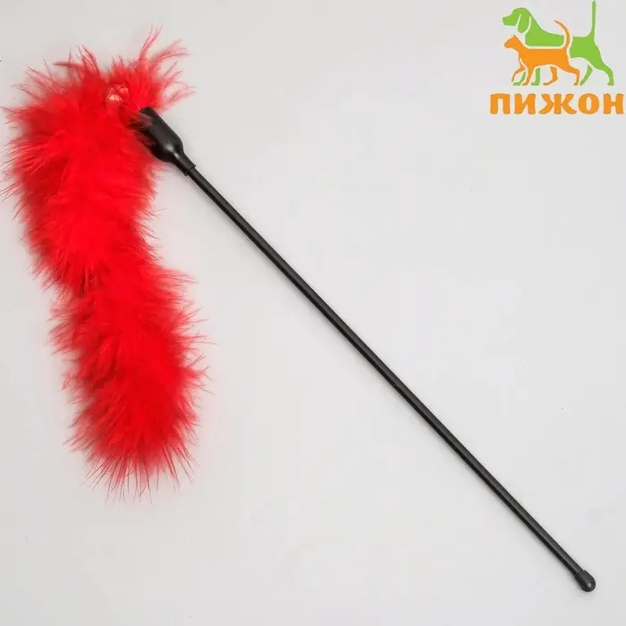 Дразнилка пуховая &laquo;Хвостик&raquo;, цвет МИКС