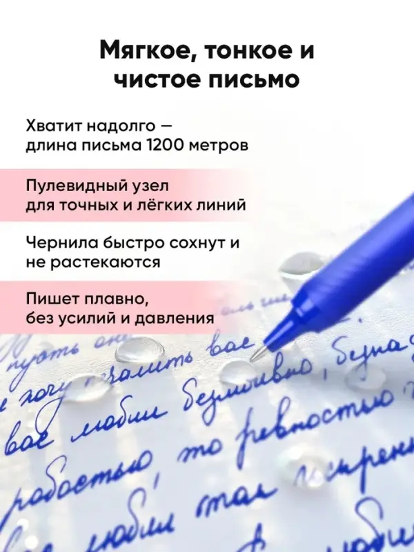 Ручка - роллер Erich Krause METRIX, узел 0.5, чернила синие, длина письма 1200 метров
