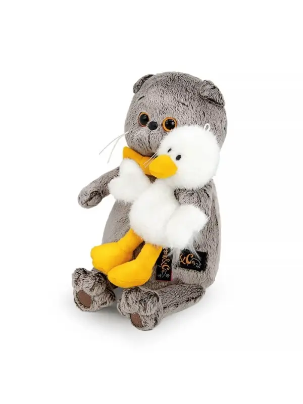 Мягкая игрушка &laquo;Кот Басик с Гусиком&raquo;, 19 см