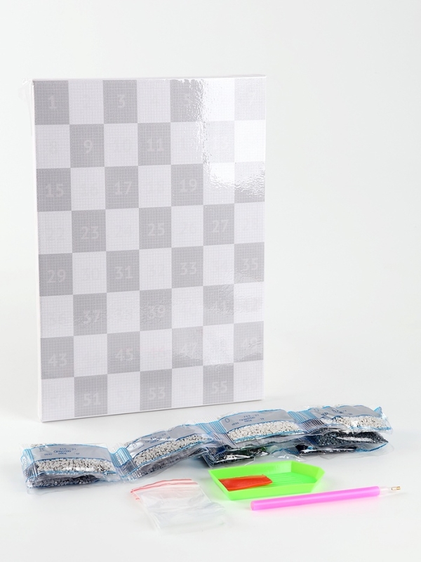 Алмазная мозаика по фото с полным заполнением «Gray», на холсте с подрамником, А4 Алмазная мозаика по фото с полным заполнением «Gray», на холсте с подрамником, А4