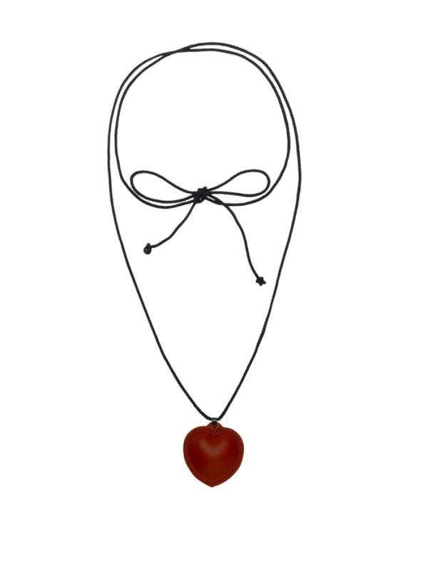 Портупея с кулоном «Сердечко» кожа, трансформер, коричневая, 150 см Портупея с кулоном «Сердечко» кожа, трансформер, коричневая, 150 см