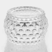 Икорница &laquo;Икринка&raquo;, 110 мл, 7.5&times;9.5 см, с крышкой, стекло, прозрачная