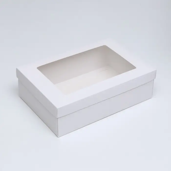 Коробка подарочная складная, упаковка, &laquo;Белая&raquo;, с окном 30&times;20&times;9 см