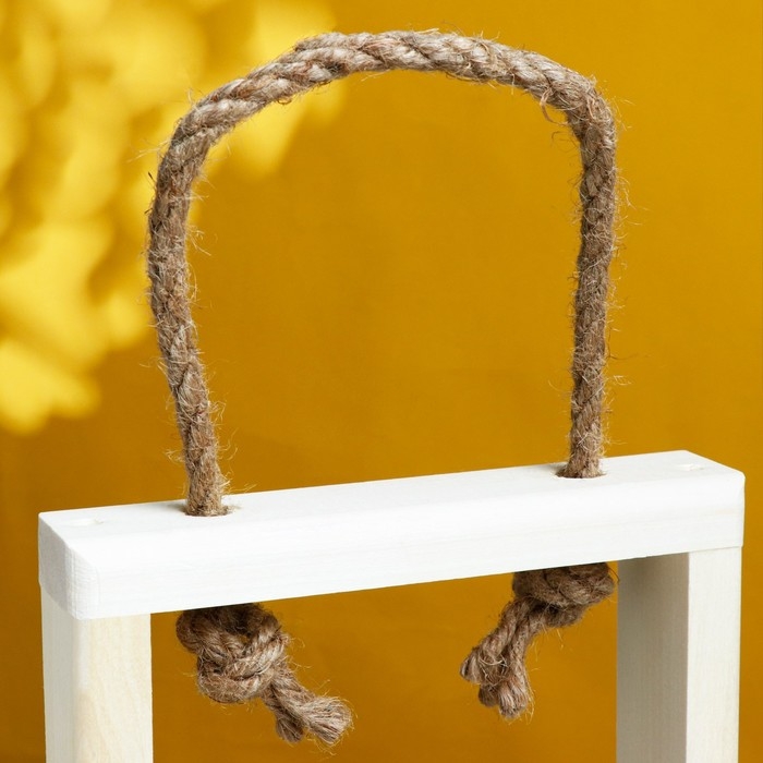 Кашпо деревянное 46×15×4 см с 3 колбами 15 см  Кашпо деревянное 46×15×4 см с 3 колбами 15 см "Рамка Экстра", ручка Дарим Красиво