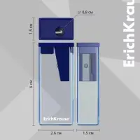Точилка ErichKrause City Classic, с контейнером, МИКС
