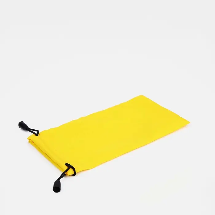Чехол для очков на затяжке, длина 17,5 см, ФАСОВКА 20 ШТ, плотность 190 г/м2, цвет жёлтый Чехол для очков на затяжке, длина 17,5 см, ФАСОВКА 20 ШТ, плотность 190 г/м2, цвет жёлтый