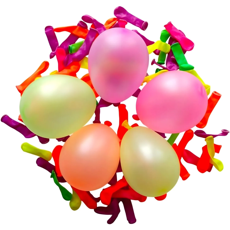 Набор шаров (водяные бомбочки) M CS 2/5см неон 100шт+насадка д.вод,6053888