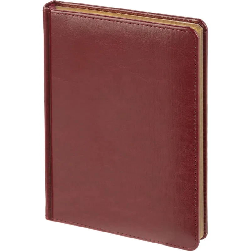 Ежедневник недатированный А5, Sidney Nebraska бордовый, 136 л. 3-128/01