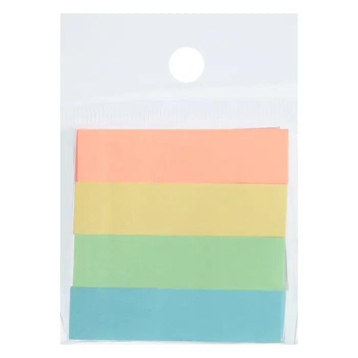 Блок - закладка с липким краем, 12×50 мм, бумажные, 4 цвета по 80 листов, пастель Блок - закладка с липким краем, 12×50 мм, бумажные, 4 цвета по 80 листов, пастель