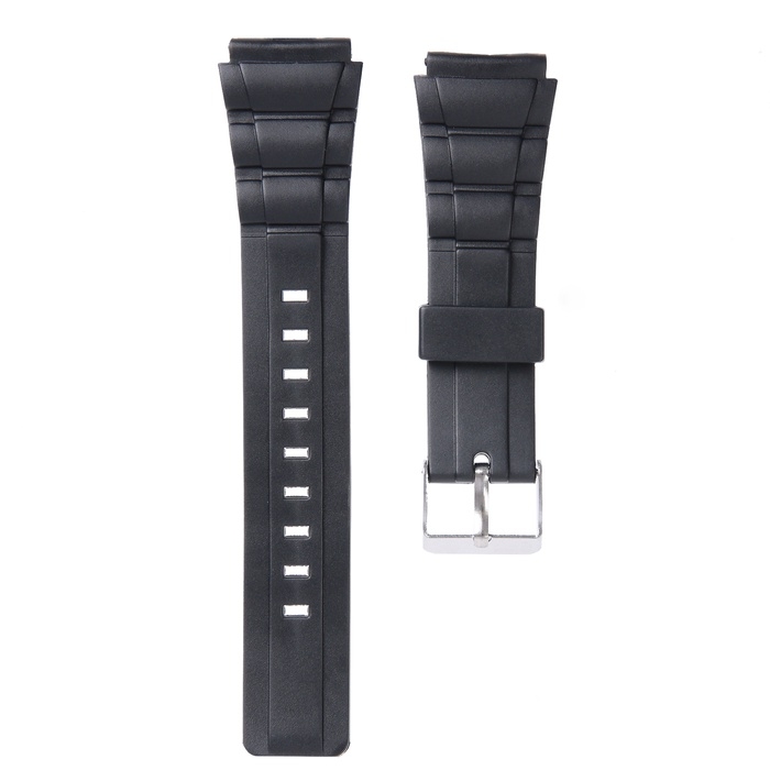 Ремешок для часов 20 мм, силикон, l-23 см, черный Ремешок для часов 20 мм, силикон, l-23 см, черный