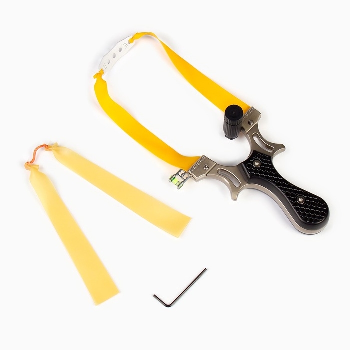 Рогатка спортивная Рогатка спортивная "Стрелок" с уровнем, прицелом и жугтом для стрел, металл, 12 см