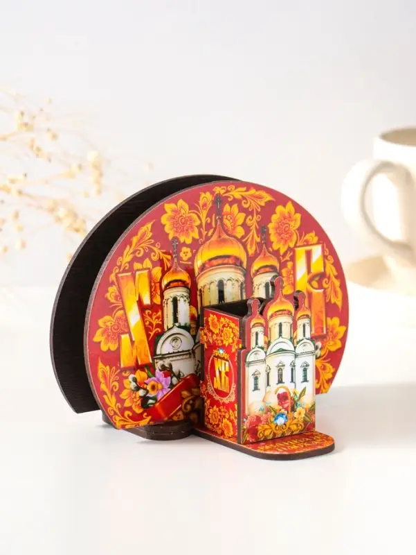 Набор пасхальный салфетница+подставка под зубочистки №3 ,10х12,8х5 см/ 3,7х5,7х7 см