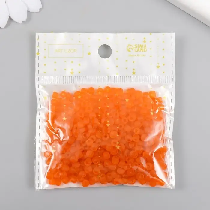 Бисер стекло 6/0  Бисер стекло 6/0 "Матовый полупрозрачный. Гранат" 30 гр