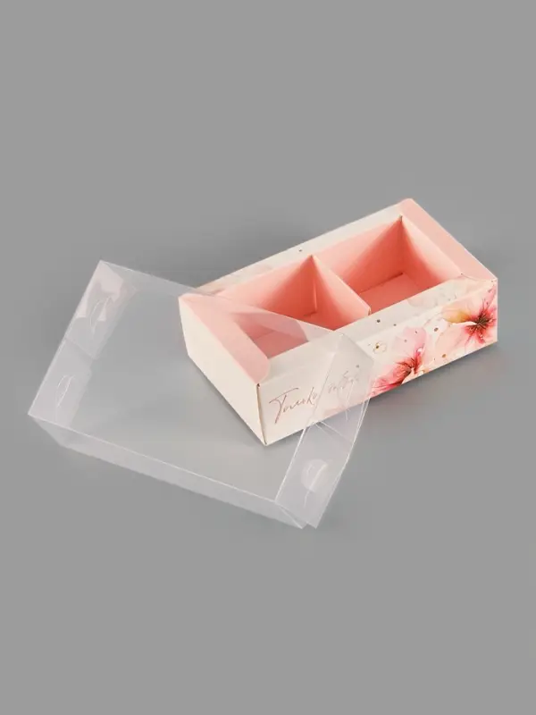 Коробка для 2 конфет с ячейками &laquo;Только тебе&raquo;, 10&times;6&times;3 см