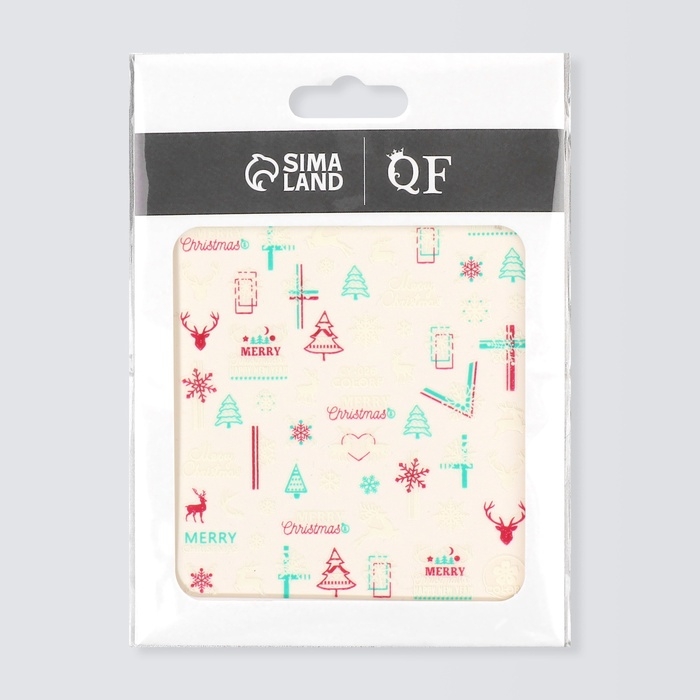 Новый год! Наклейки для ногтей «Праздник», флуоресцентные Новый год! Наклейки для ногтей «Праздник», флуоресцентные