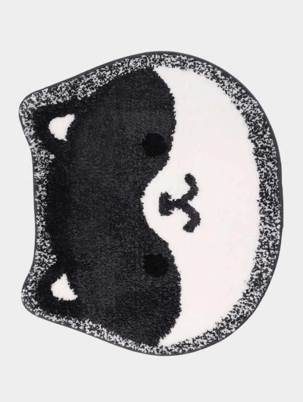 Коврик Доляна Kitty, 55×64 см, ворс 1 см, микрофибра, белый Коврик Доляна Kitty, 55×64 см, ворс 1 см, микрофибра, белый