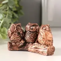 Сувенир Три совы, микс, 5,5х9х4см
