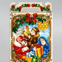 Подарочная коробка новогодняя &laquo;Дети&raquo;, для сладких подарков,14&times;6&times;21 см