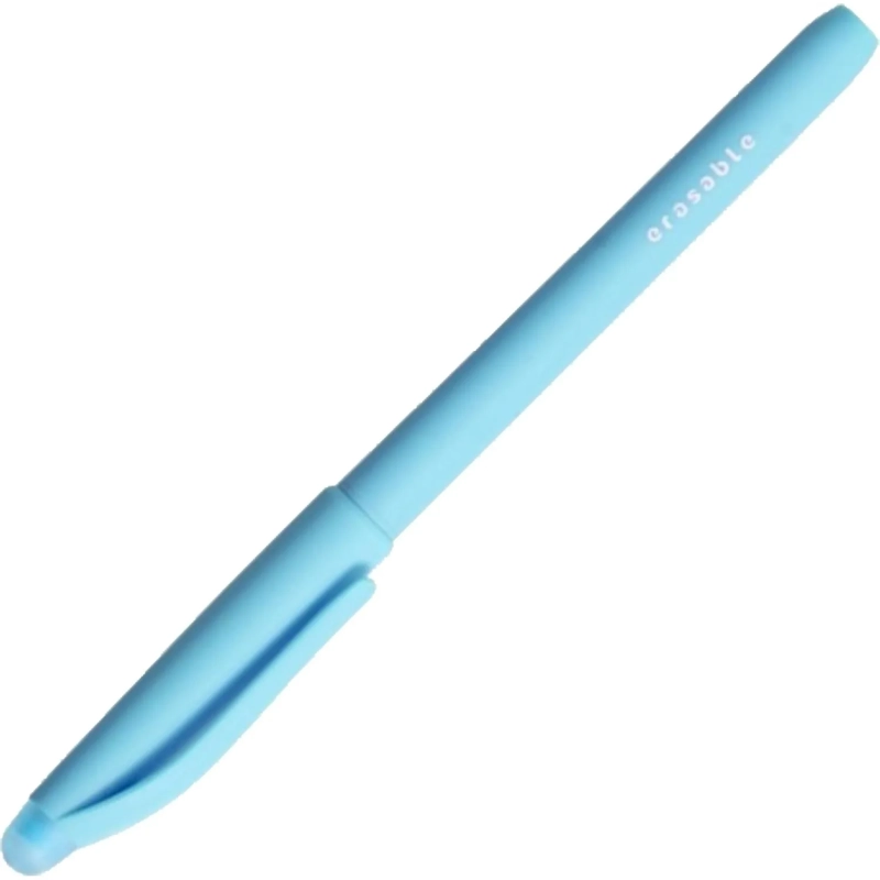 Ручка гелевая пиши-стирай Deli, EG163-BL, игольч.нак,0.5мм,софт-тач,син,асс