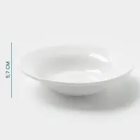 Тарелка глубокая Hanna Kn&ouml;vell, 1.03 л, d=25.5 см, фарфор, белая