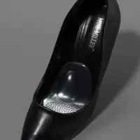 Полустельки для обуви, с протектором, на клеевой основе, силиконовые, 10.5&times;6.5 см, пара, прозрачные