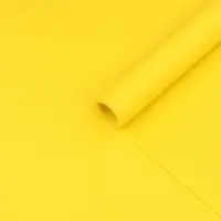 Бумага упаковочная крафт, двусторонняя, желтый, 0.68&times;10&plusmn;5% м