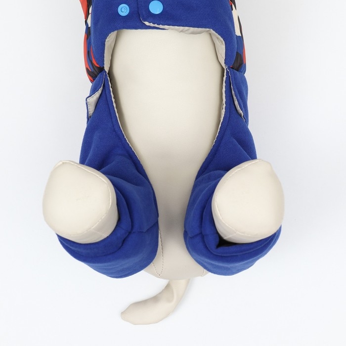 Комбинезон Комбинезон "Go-Иди" с утяжкой, размер 10 (ДС 25, ОГ 34, ОШ 24 см), синий/камуфляж