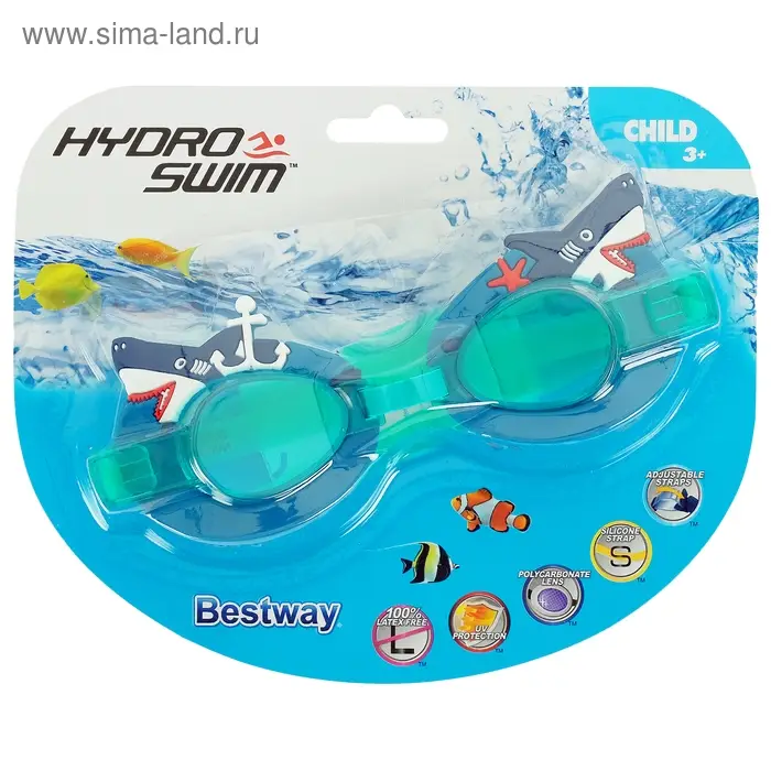 Очки для плавания Character Goggles, от 3 лет, цвет МИКС, 21080 Bestway