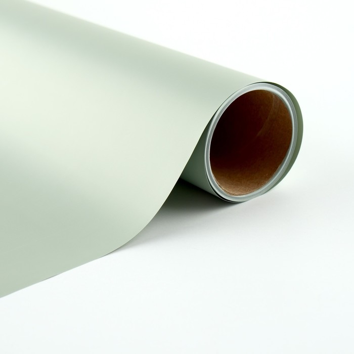 Плёнка для цветов упаковочная матовая «Фисташковая», 0.5 x 8 м, 55 мкм Плёнка для цветов упаковочная матовая «Фисташковая», 0.5 x 8 м, 55 мкм