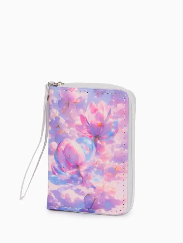 Кошелек жен 07-01-01 Июнь2535 цветы, 12*1,5*9 см, 2 отд+отд/молн, д/карт, сиреневый Кошелек жен 07-01-01 Июнь2535 цветы, 12*1,5*9 см, 2 отд+отд/молн, д/карт, сиреневый