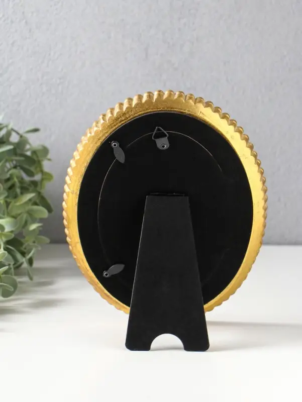 Фоторамка полистоун 10х15 см "Точки и тире" золото 16,4х2,3х21,3 см