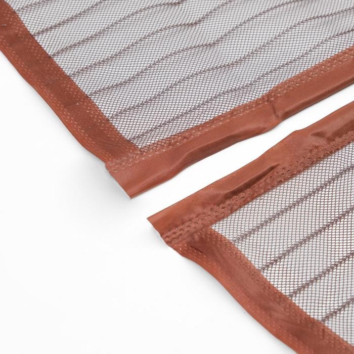 Сетка антимоскитная для дверей, 100 × 210 см, на магнитах, цвет коричневый