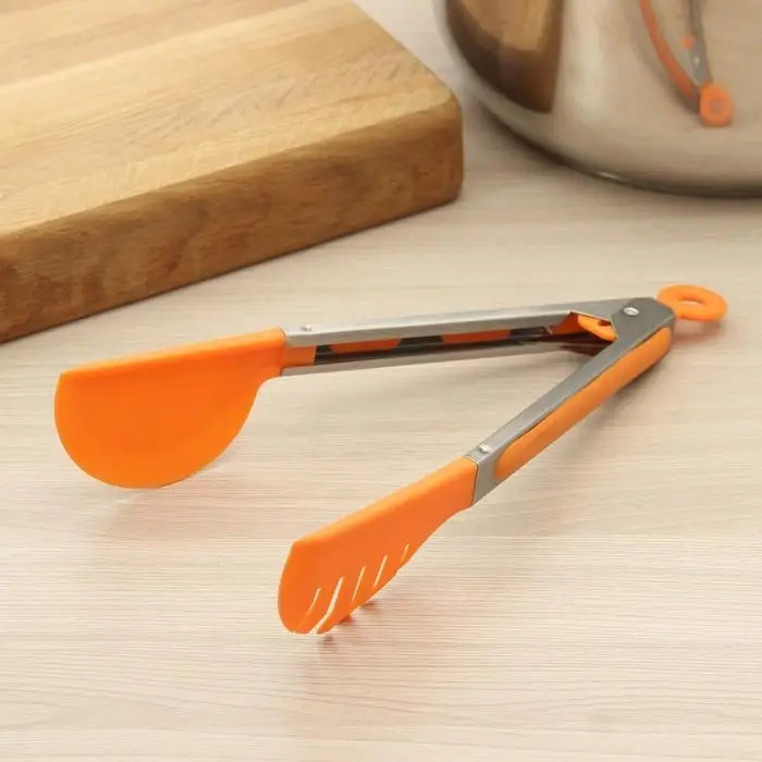 Щипцы для салата Доляна «Палитра», 24 см, цвет МИКС Щипцы для салата Доляна «Палитра», 24 см, цвет МИКС