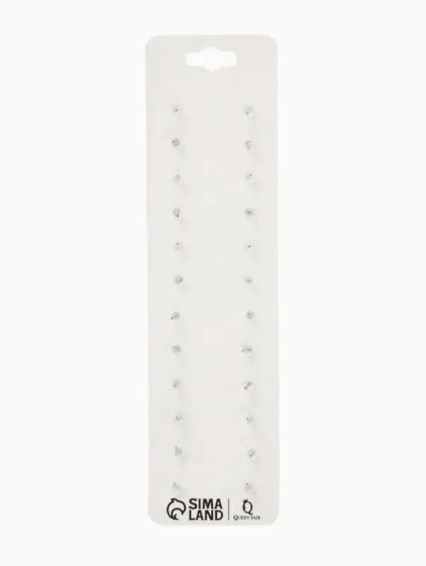 Серьги пусеты One year, 12 пар, строгий стиль, миксы