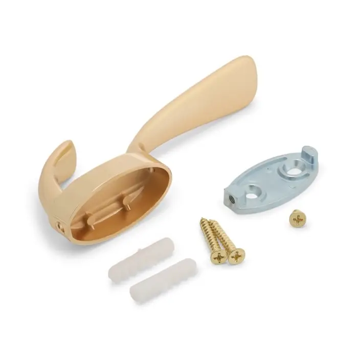 Крючок мебельный CAPPIO SEA, двухрожковый, цинк, цвет золото