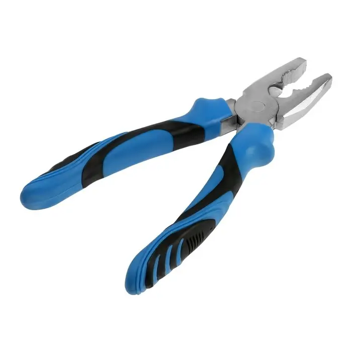 Плоскогубцы комбинированные ТУНДРА, сталь 45, никелированные, 2К рукоятки, 200 мм Плоскогубцы комбинированные ТУНДРА, сталь 45, никелированные, 2К рукоятки, 200 мм