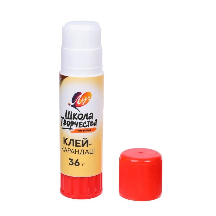 Клей-карандаш PVP 36 г Луч  Клей-карандаш PVP 36 г Луч "Школа творчества"