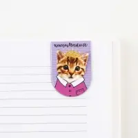 Закладки магнитные для книг, 8 шт. &laquo;Котов и книг много не бывает&raquo;, 15&times;15 см