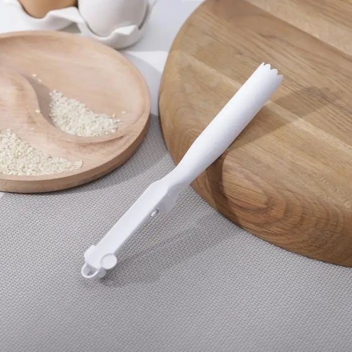 Овощечистка прямая, пластик ABC, 18 см, белая