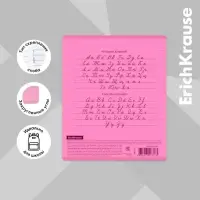 Тетрадь 18 листов в линейку, ErichKrause «Классика CoverPrо Neon», розовая