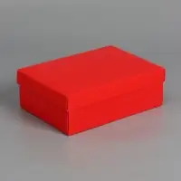 Коробка складная, крышка-дно, красная, 24 х 17 х 8 см