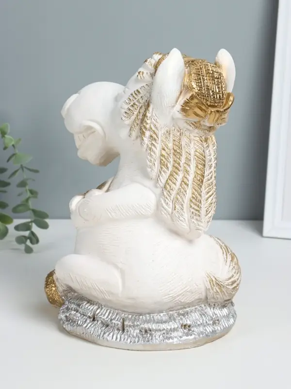 Копилка Копилка "Лошадка с ромашкой" 28х17х21 см, белый с золотом