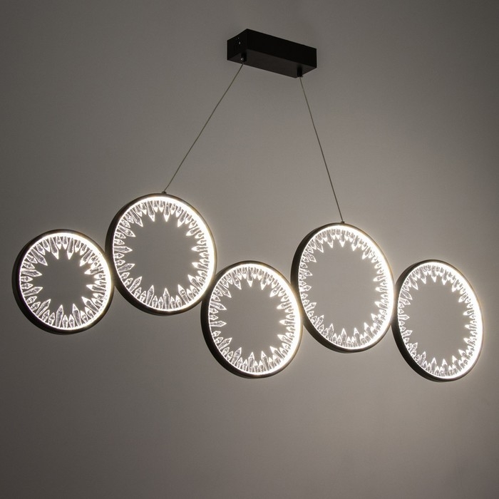 Светильник BayerLux Светильник BayerLux "Кристалл" LED 146Вт 3000-6000К черный 125х37х100 см