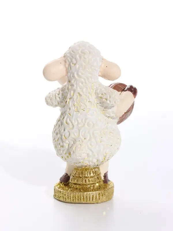 Фигурка полистоун &laquo;Овечка Бяша с бочкой&raquo;, 4&times;3.5&times;7 см, МИКС
