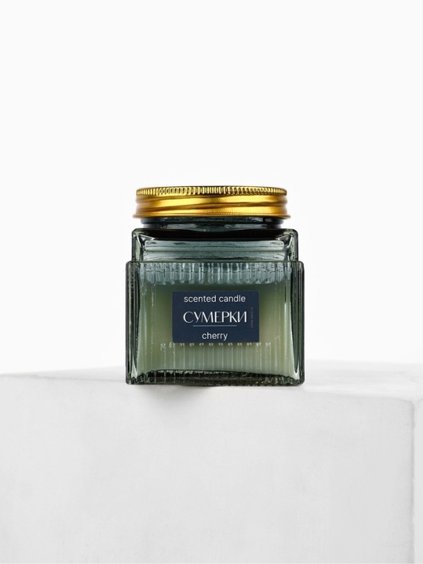 Свеча ароматическая Свеча ароматическая "Сумерки", соевый воск, 120 гр, аромат вишня