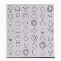 Зеркало настольное, с увеличением х2, двустороннее, 16.5&times;18 см, (d=12.5 см), прозрачное