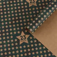 Бумага упаковочная крафт &laquo;Звёзды 23 февраля&raquo;, 50&times;70 см